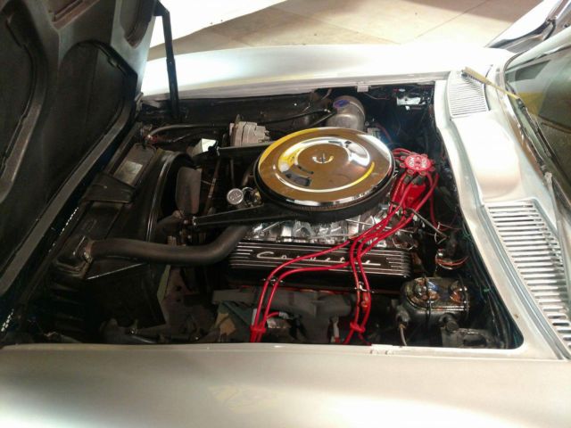 1963 Silver Chevrolet Corvette Convertible