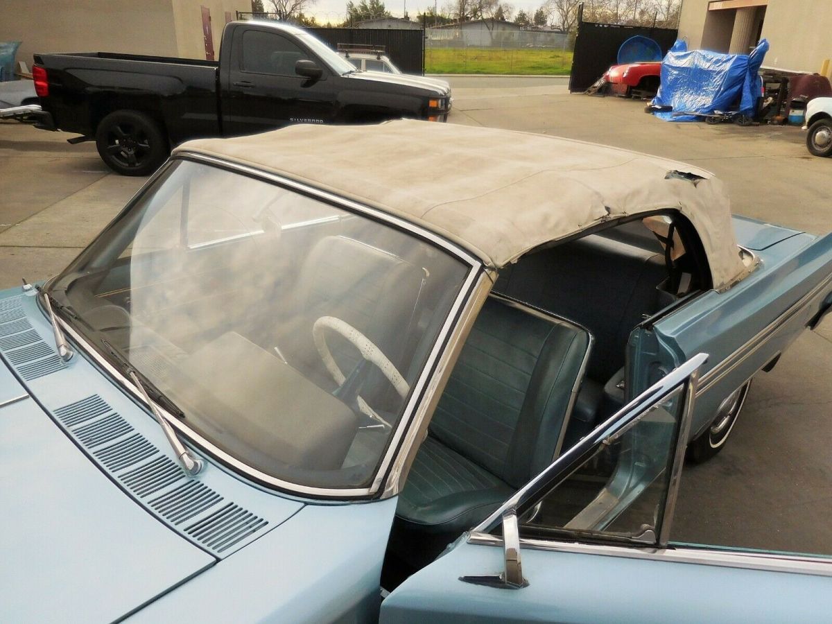 1963 Blue Oldsmobile Cutlass Convertible