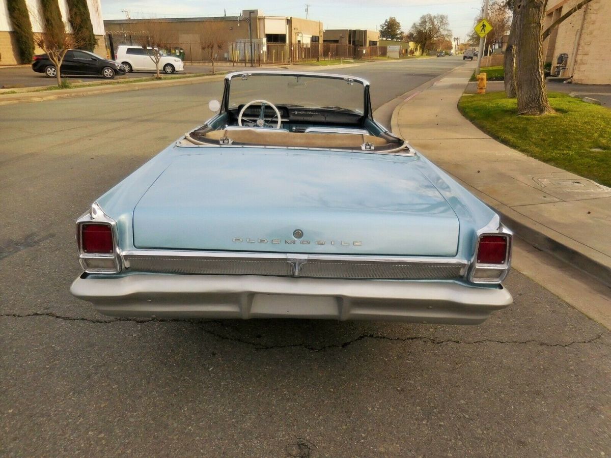 1963 Blue Oldsmobile Cutlass Convertible