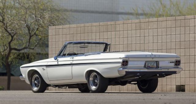 1963 White Plymouth Fury Convertible