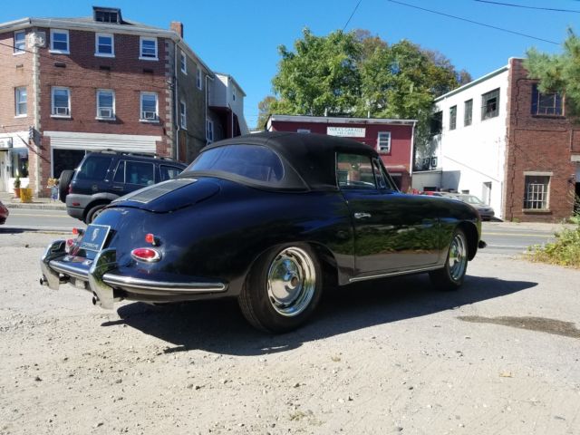 1963 Black Porsche 356 Convertible