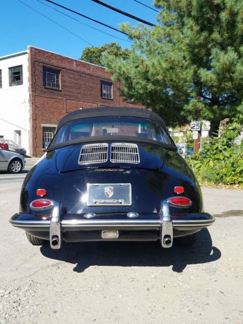 1963 Black Porsche 356 Convertible