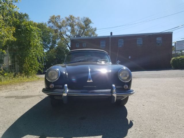 1963 Black Porsche 356 Convertible