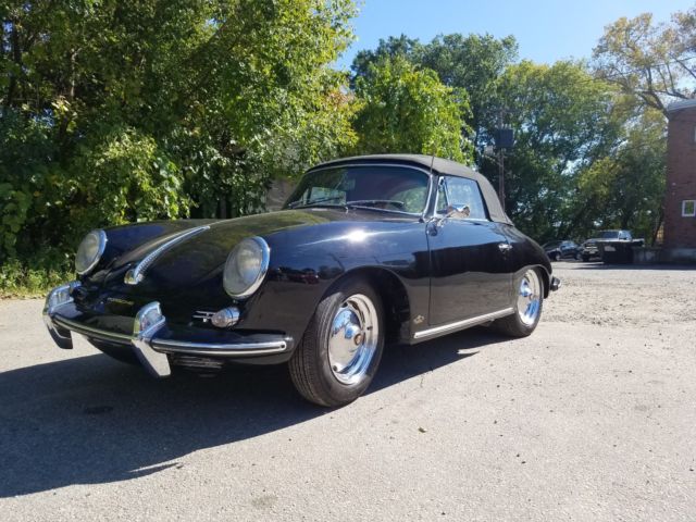 1963 Black Porsche 356 Convertible