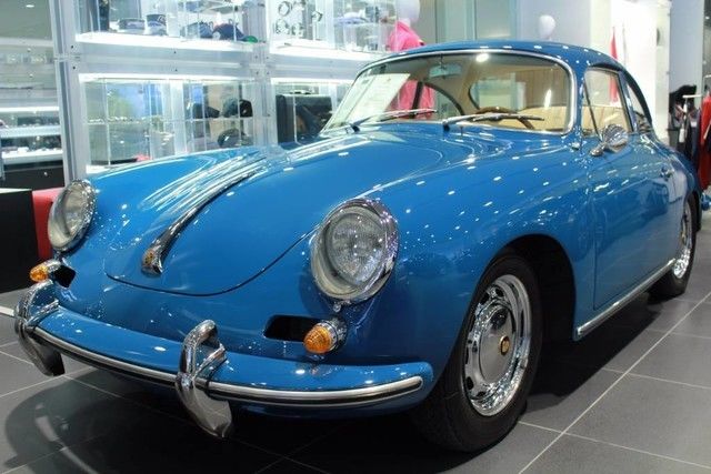 1963 Blue Porsche 356 Carrera 2 Coupe