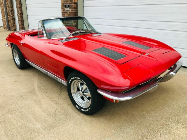 1963 Red Chevrolet Corvette Convertible