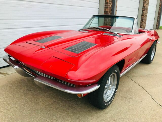 1963 Red Chevrolet Corvette Convertible