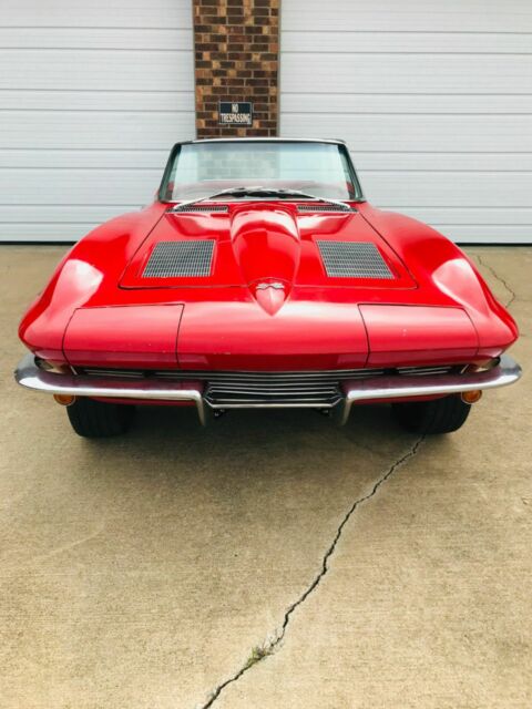 1963 Red Chevrolet Corvette Convertible