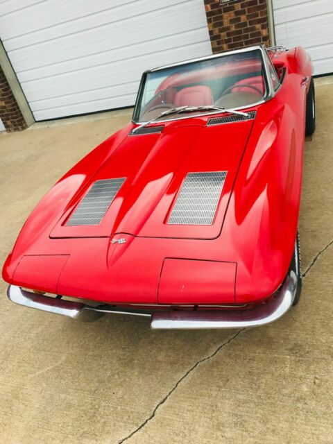 1963 Red Chevrolet Corvette Convertible