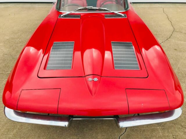 1963 Red Chevrolet Corvette Convertible