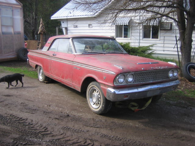 1963 Red Ford Fairlane Coupe