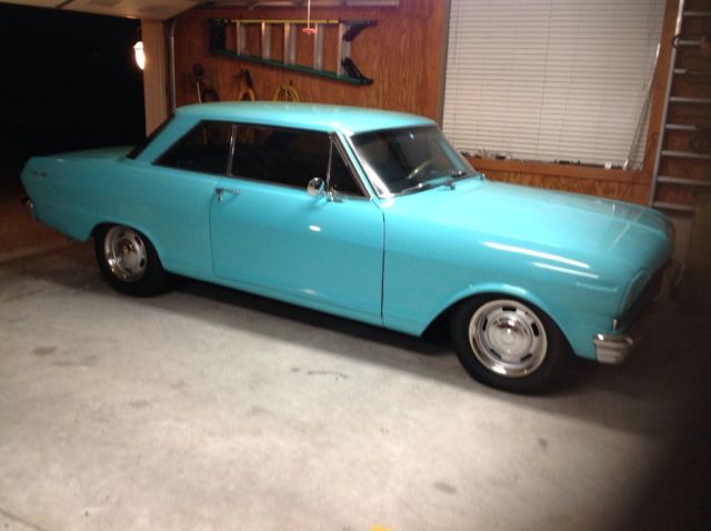 1963 Teal Chevrolet Nova Coupe