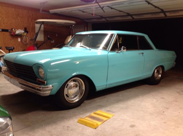 1963 Teal Chevrolet Nova Coupe