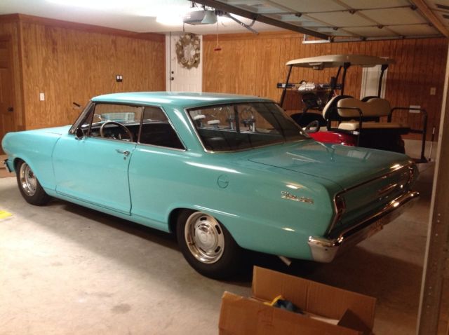 1963 Teal Chevrolet Nova Coupe