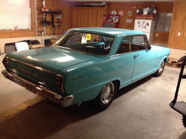 1963 Teal Chevrolet Nova Coupe