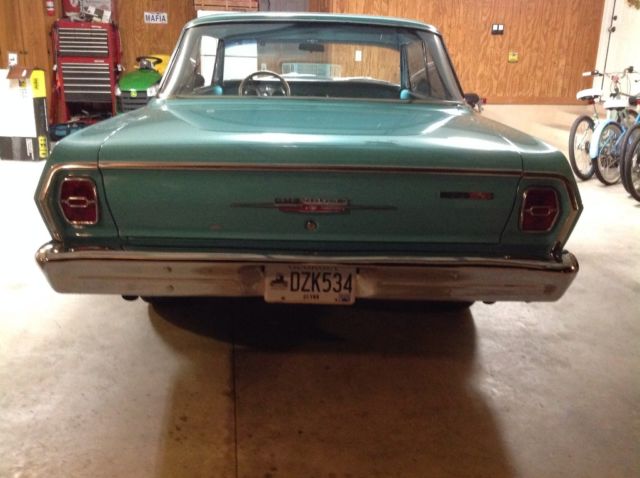 1963 Teal Chevrolet Nova Coupe