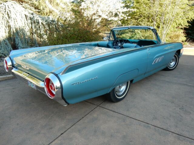 1963 Blue Ford Thunderbird Convertible