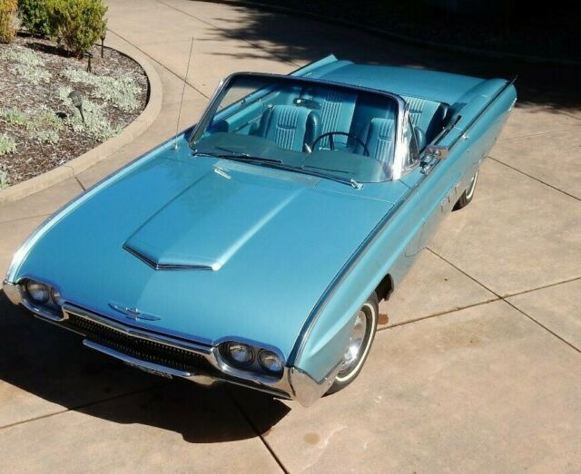 1963 Blue Ford Thunderbird Convertible