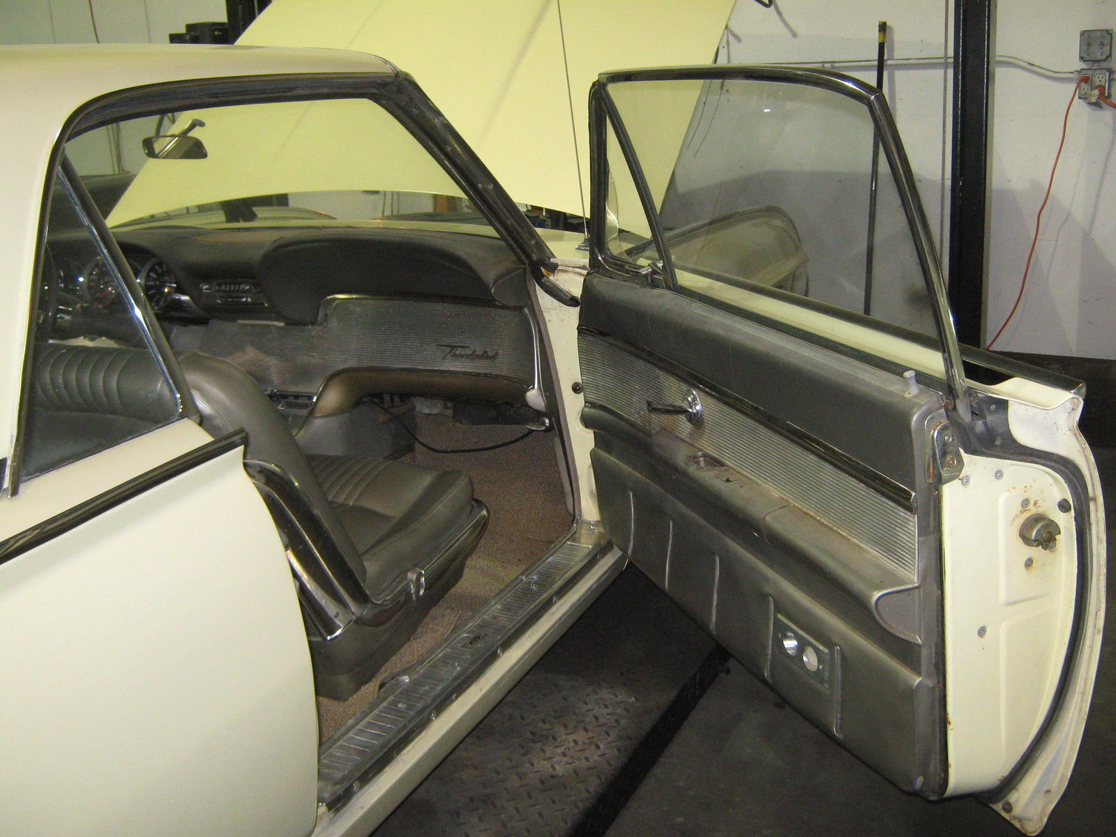 1963 Yellow Ford Thunderbird