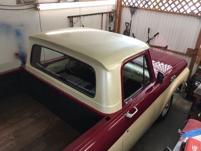 1963 BURGANDY/BEIGE Ford F-100 Cab & Chassis
