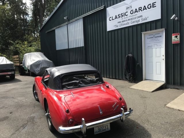 1963 Red Austin Healey 3000 Convertible