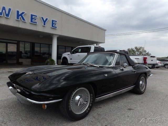 1963 Black Chevrolet Corvette Convertible