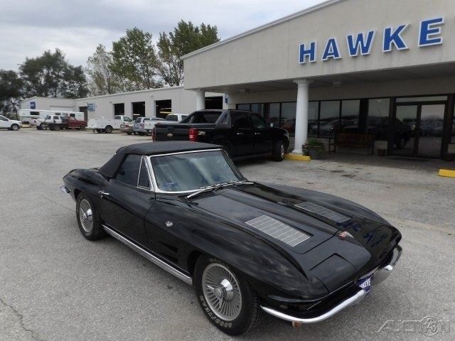 1963 Black Chevrolet Corvette Convertible