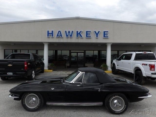 1963 Black Chevrolet Corvette Convertible