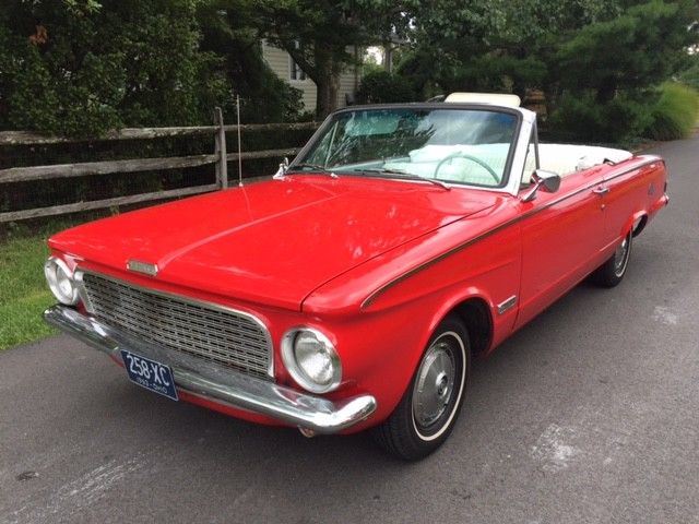 1963 Red Plymouth VALIANT Convertible