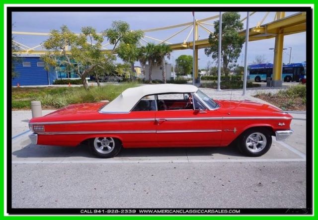 1963 Red Ford Galaxie