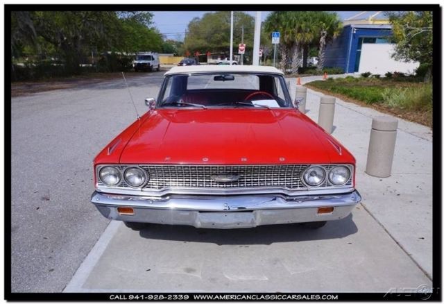 1963 Red Ford Galaxie