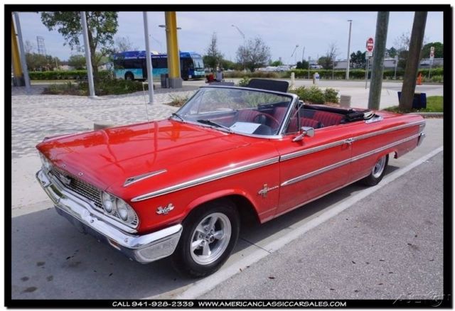 1963 Red Ford Galaxie