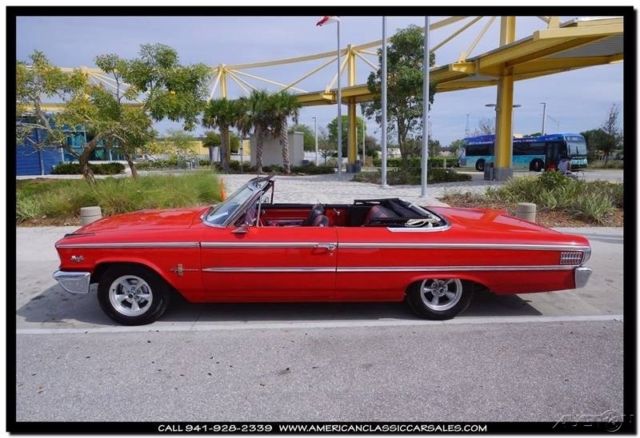 1963 Red Ford Galaxie