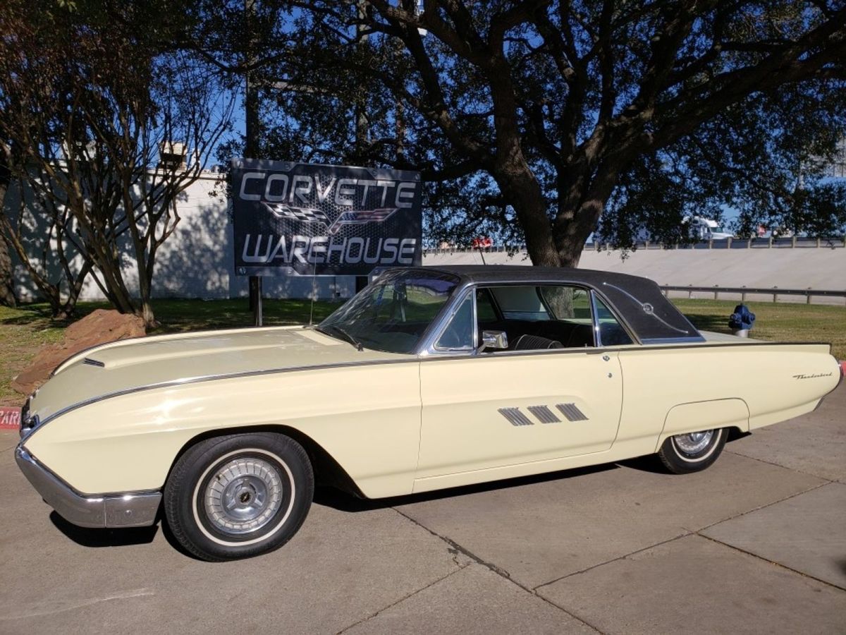 1963 Yellow Ford Thunderbird Coupe