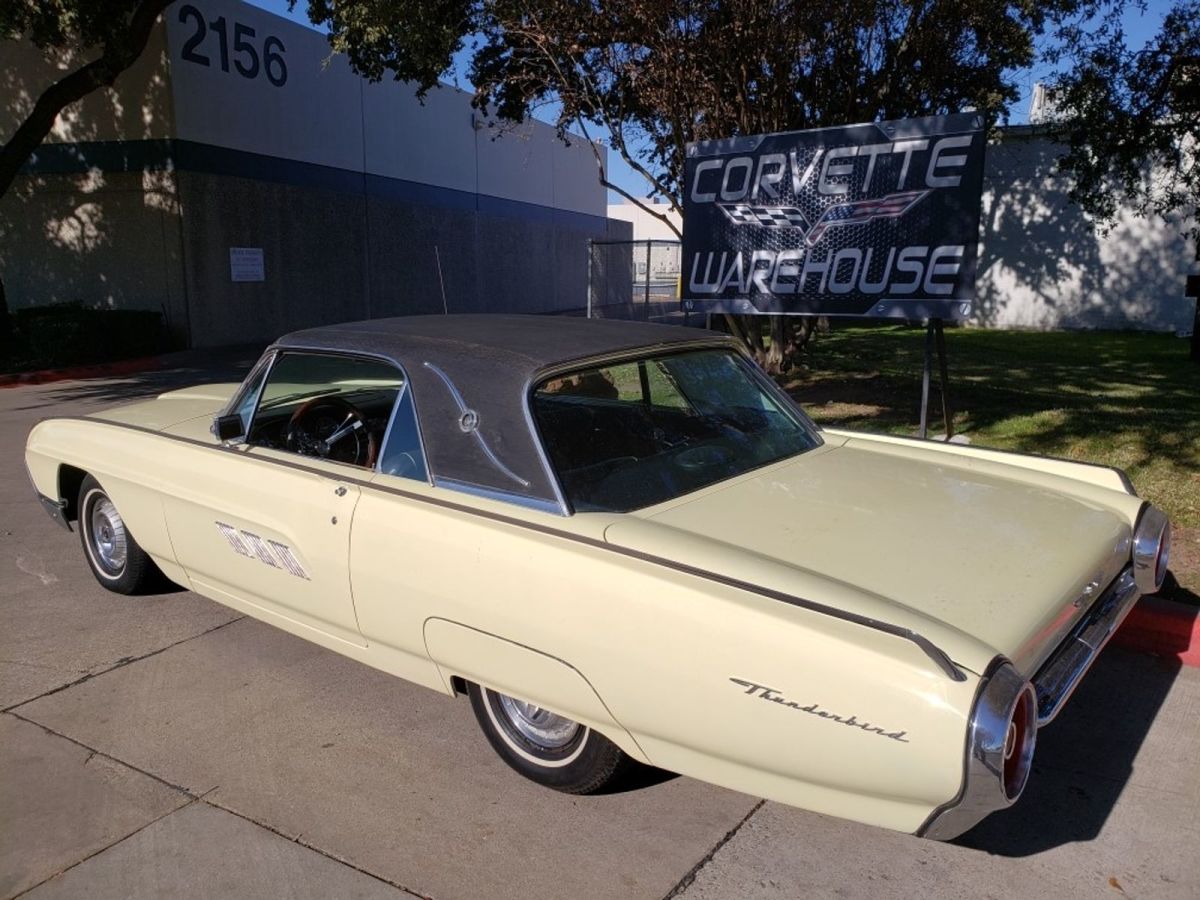 1963 Yellow Ford Thunderbird Coupe