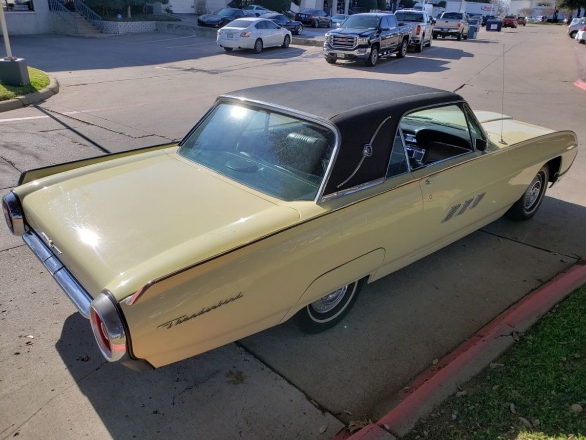 1963 Yellow Ford Thunderbird Coupe