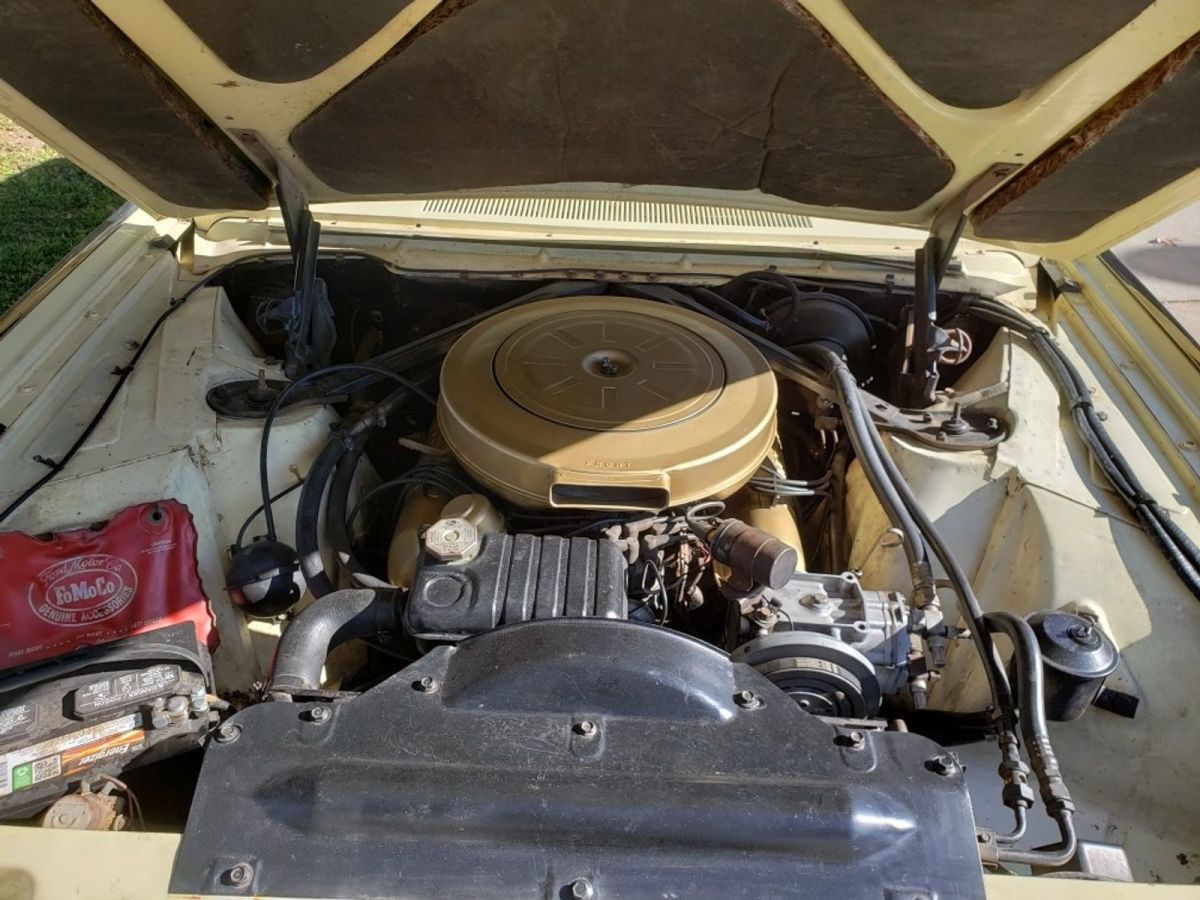 1963 Yellow Ford Thunderbird Coupe