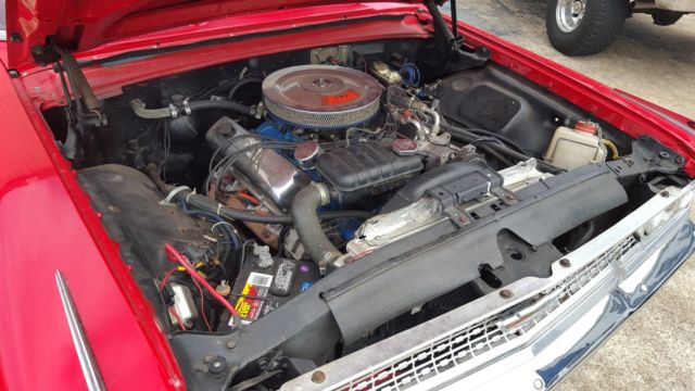 1963 red/white Ford Galaxie 2 door fast back