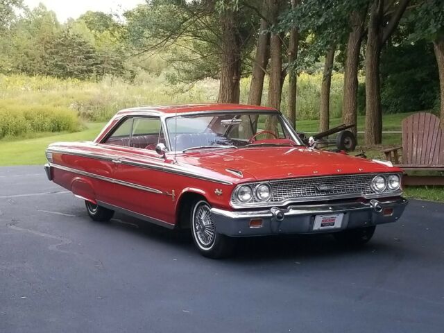 1963 Red Ford Galaxie Coupe