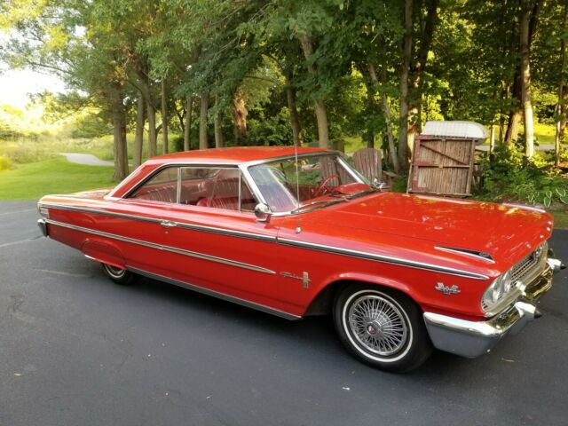 1963 Red Ford Galaxie Coupe