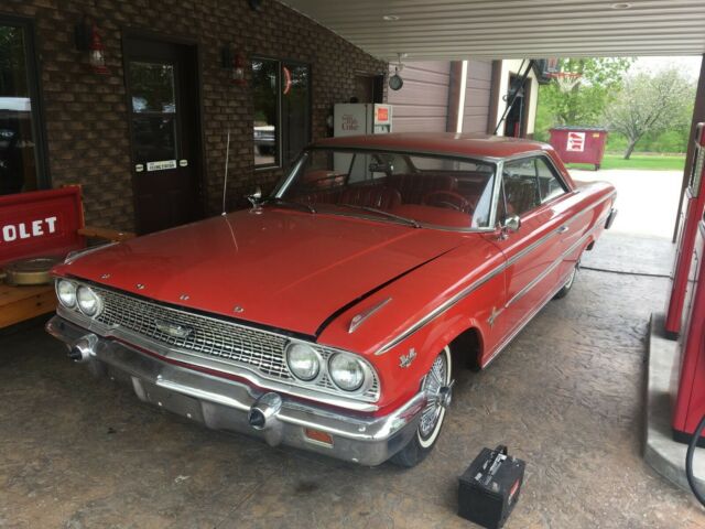 1963 Red Ford Galaxie Coupe