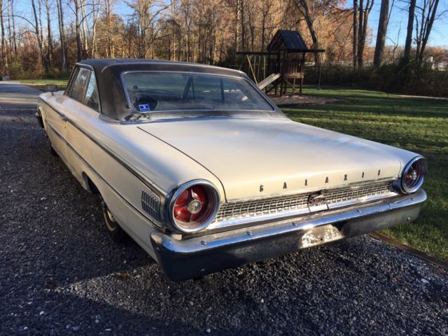 1963 White Ford Galaxie Fastback