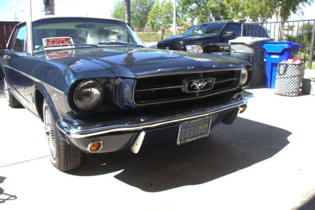 1964 Dark Blue Ford Mustang Coupe