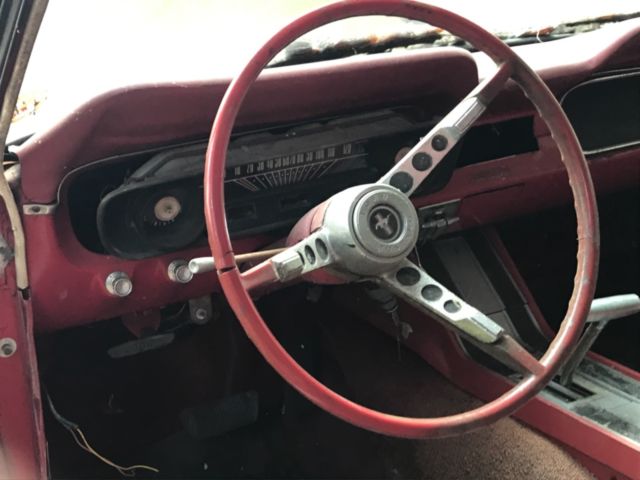 1965 Red Ford Mustang Coupe