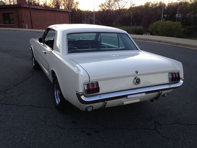 1965 White Ford Mustang Coupe