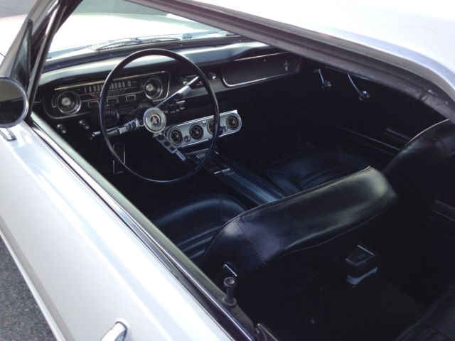 1965 White Ford Mustang Coupe