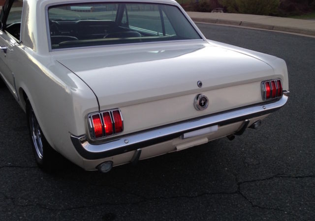 1965 White Ford Mustang Coupe
