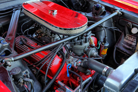 1965 Red Ford Mustang Convertible