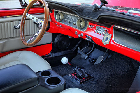 1965 Red Ford Mustang Convertible