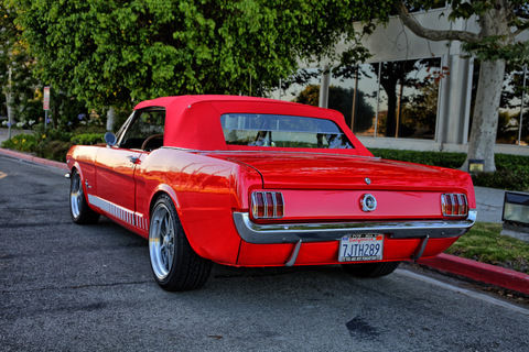 1965 Red Ford Mustang Convertible